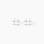 Boucles D'oreilles Puces Eve Argent Blanc Oxyde De Zirconium - Boucles d'oreilles fantaisie Femme | Histoire d&rsquo;Or