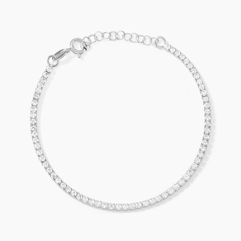 Bracelet Lou-anne Argent Blanc Oxydes De Zirconium - Bracelets Femme | Histoire d’Or