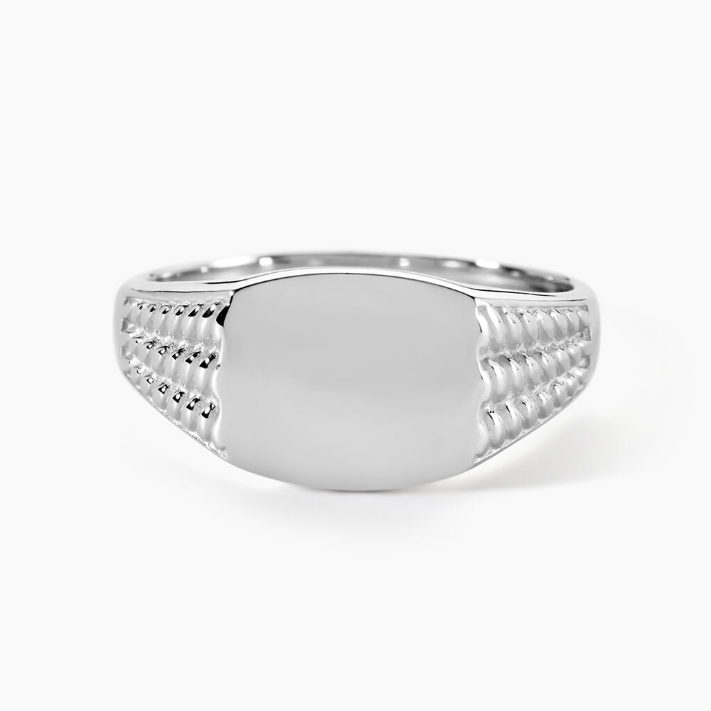 Chevalière Argent Blanc Charites