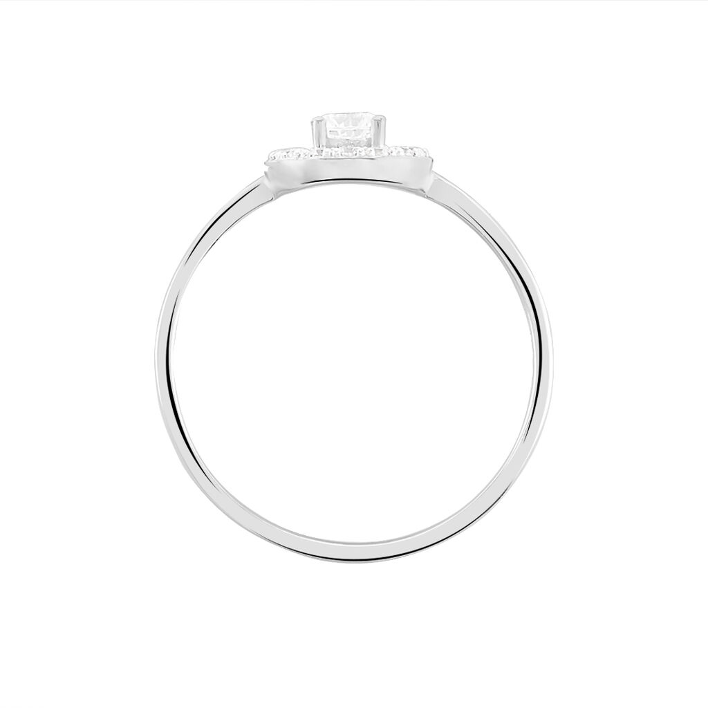 Bague Ninon Or Blanc Oxyde De Zirconium - Bagues solitaires Femme | Histoire d’Or