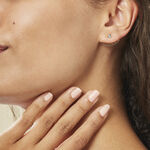 Bijoux D'oreilles Zoila Plaqu&eacute; Or Jaune Oxyde De Zirconium - Boucles d'oreilles fantaisie Femme | Histoire d&rsquo;Or