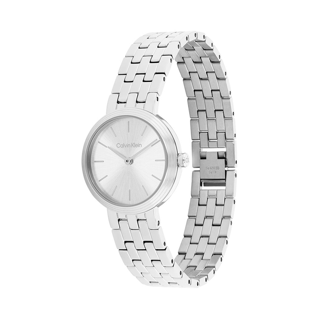 Montre Calvin Klein Forme Argent&eacute; - Montres Femme | Histoire d&rsquo;Or