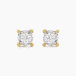 Boucles D'oreilles Puces Diamotion Or Jaune Diamant - Clous d'oreilles Femme | Histoire d&rsquo;Or