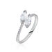 Bague Nevarte Argent Blanc Oxyde De Zirconium - Bagues avec pierre Femme | Histoire d’Or