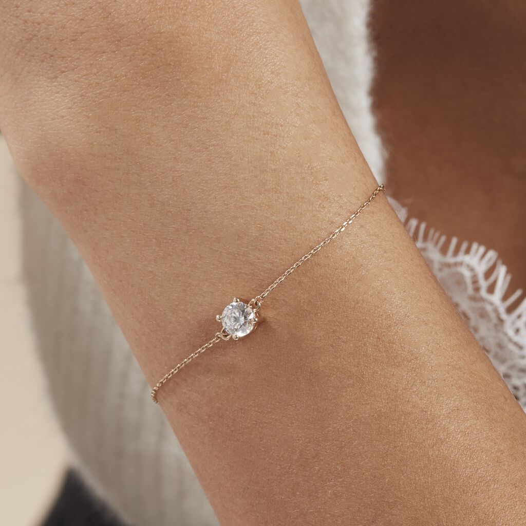 Bracelet Plaqué Or Jaune Nilay Oxyde De Zirconium - Bracelets Femme | Histoire d’Or