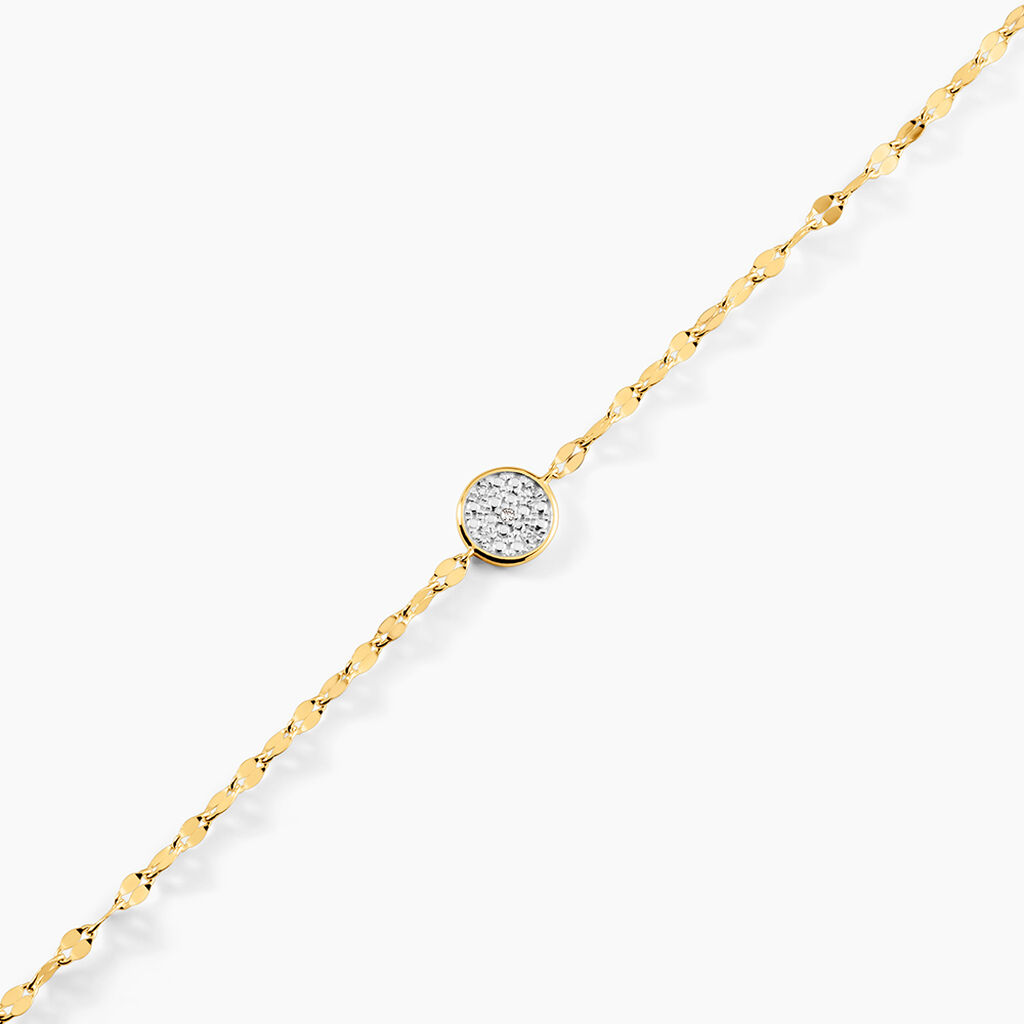 Bracelet Or Jaune Luminata Diamants - Bracelets Femme | Histoire d&rsquo;Or