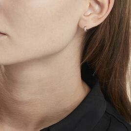 Créoles Plaqué Or Jaune Minny Oxydes De Zirconium - Boucles d'oreilles créoles Femme | Histoire d’Or
