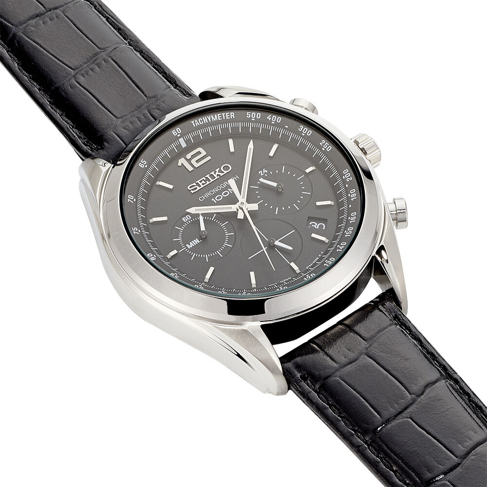Montres Seiko SSB097P1 Acier Boucle Ardillon Blanc Ronde - HIMHB1N9500 •  Histoire d'Or