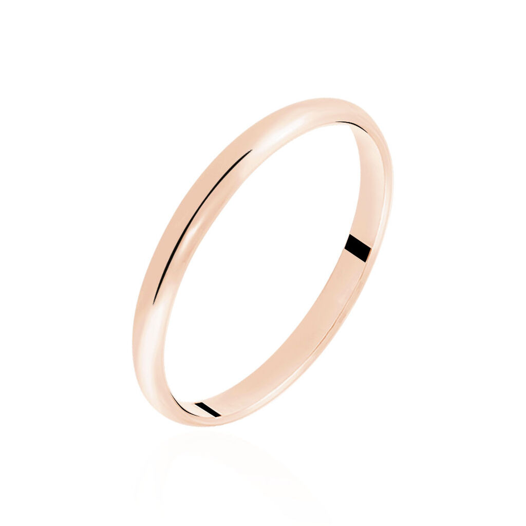 Alliance Meredithe Demi Jonc Classique Or Rose - Alliances Famille | Histoire d’Or