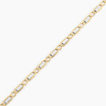 Bracelet Danae Plaquette Or Bicolore - Bracelets cha&icirc;ne Homme | Histoire d&rsquo;Or