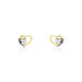 Boucles D'oreilles Puces Frantsesa Or Jaune - Boucles d'Oreilles Coeur Femme | Histoire d’Or