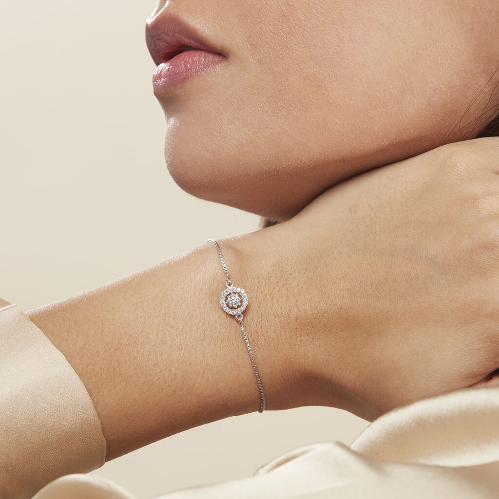 Bracelet Argent Blanc Angerona Oxydes De Zirconium - Bracelets Femme | Histoire d’Or