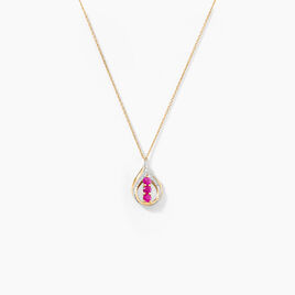Collier Aurora Or Jaune Rubis Et Diamant - Colliers Femme | Histoire d’Or