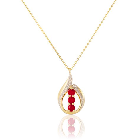Collier Aurora Or Jaune Rubis Et Diamant - Colliers Femme | Histoire d’Or