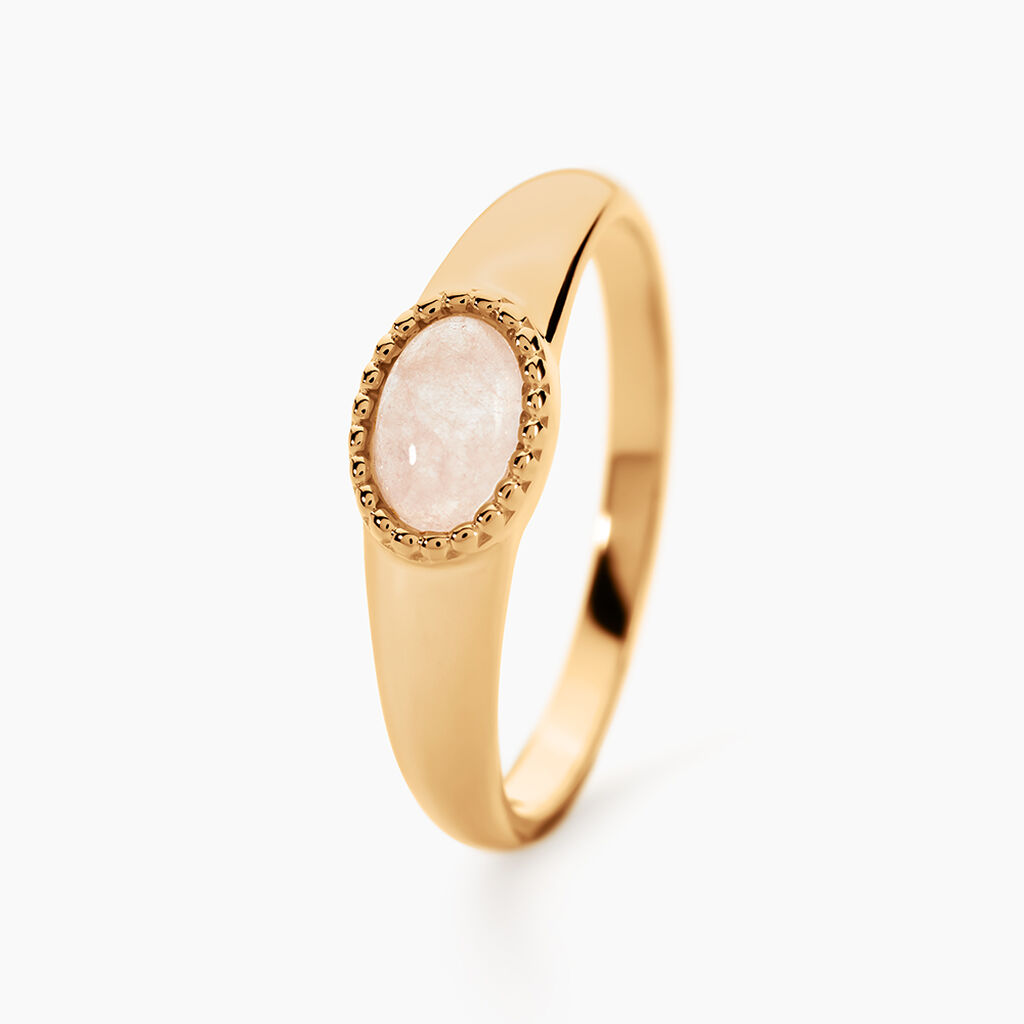 Bague Memory Plaqu&eacute; Or Jaune Quartz - Bagues solitaires Femme | Histoire d&rsquo;Or