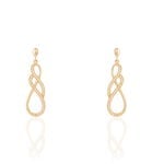 Boucles D'oreilles Pendantes Rajah Plaqu&eacute; Or Jaune Oxyde De Zirconium - Boucles d'oreilles pendantes Femme | Histoire d&rsquo;Or