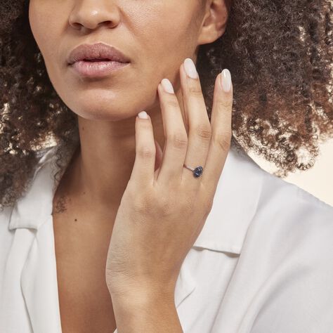 Bague Leona Or Blanc Saphir Diamant - Bagues solitaires Femme | Histoire d’Or