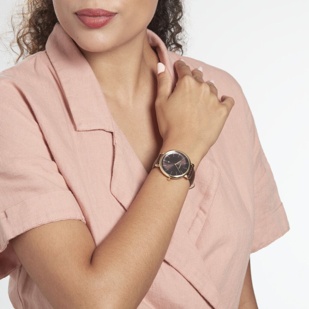 Montre Fossil Jacqueline Three Hand Noir - Montres Femme | Histoire d’Or