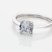 Bague Solitaire Abriel Or Blanc Oxyde De Zirconium - Bagues solitaires Femme | Histoire d’Or