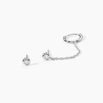 Boucles D'oreilles D&eacute;pareill&eacute;es Macha Argent Blanc Oxyde De Zirconium - Boucles d'oreilles fantaisie Femme | Histoire d&rsquo;Or