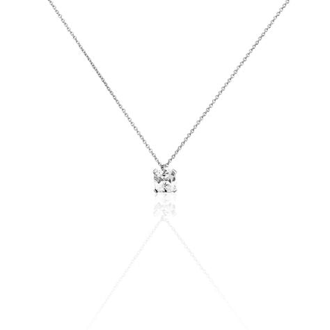 Collier Solitaire Argent Lyanna - Colliers fantaisie Femme | Histoire d’Or