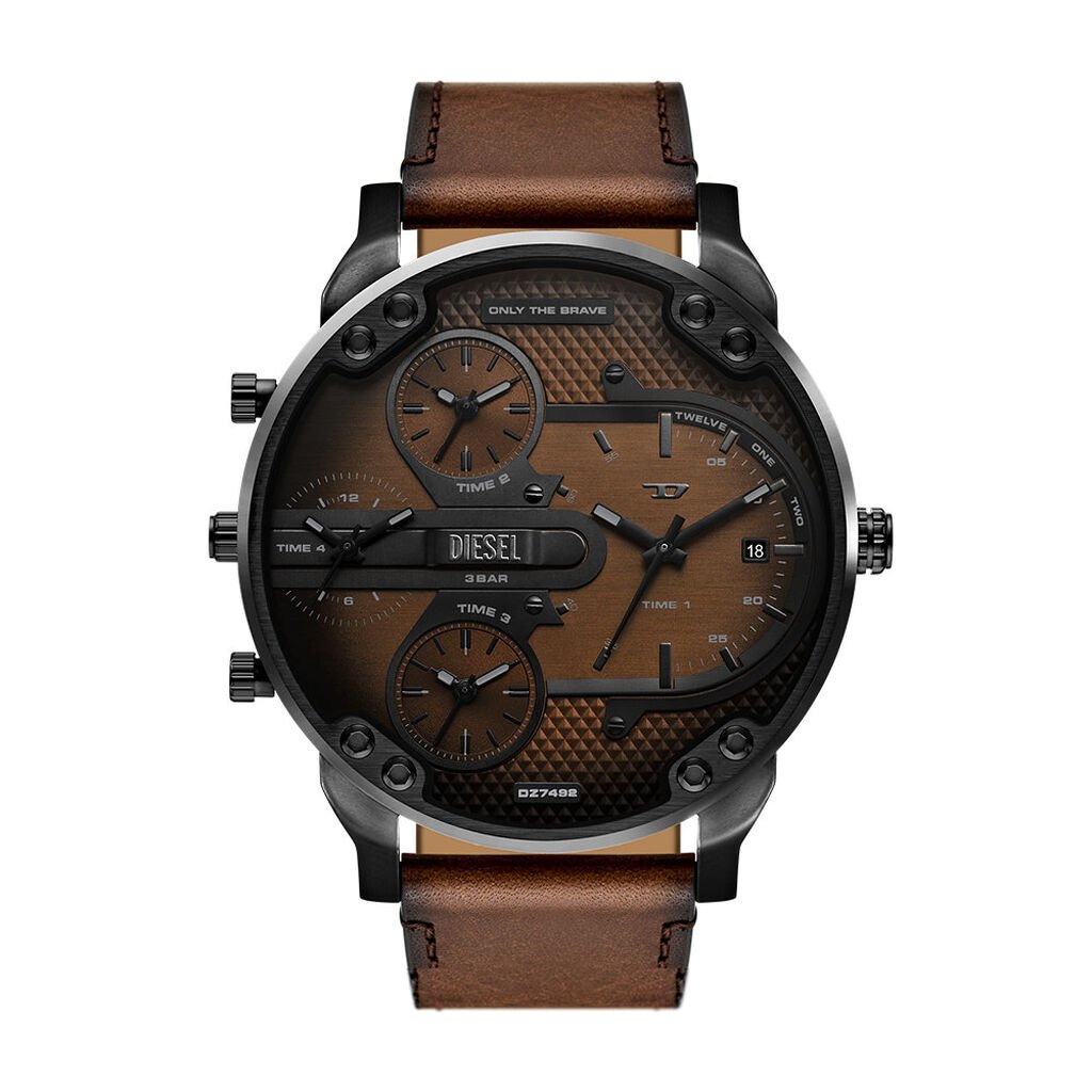 Montre Diesel Mr. Daddy Slim Marron - Montres Homme | Histoire d&rsquo;Or