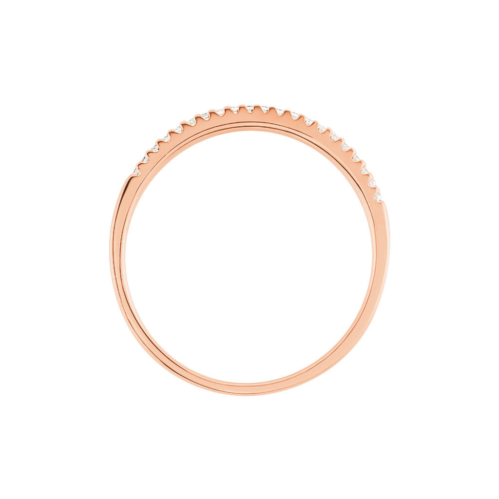 Bague Jaquelyn Argent Rose Oxyde De Zirconium - Bagues avec pierre Femme | Histoire d’Or