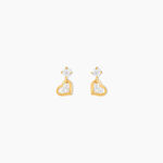 Boucles D'oreilles Pendantes Ludyvine Or Jaune Oxyde De Zirconium - Boucles d'oreilles pendantes Femme | Histoire d&rsquo;Or