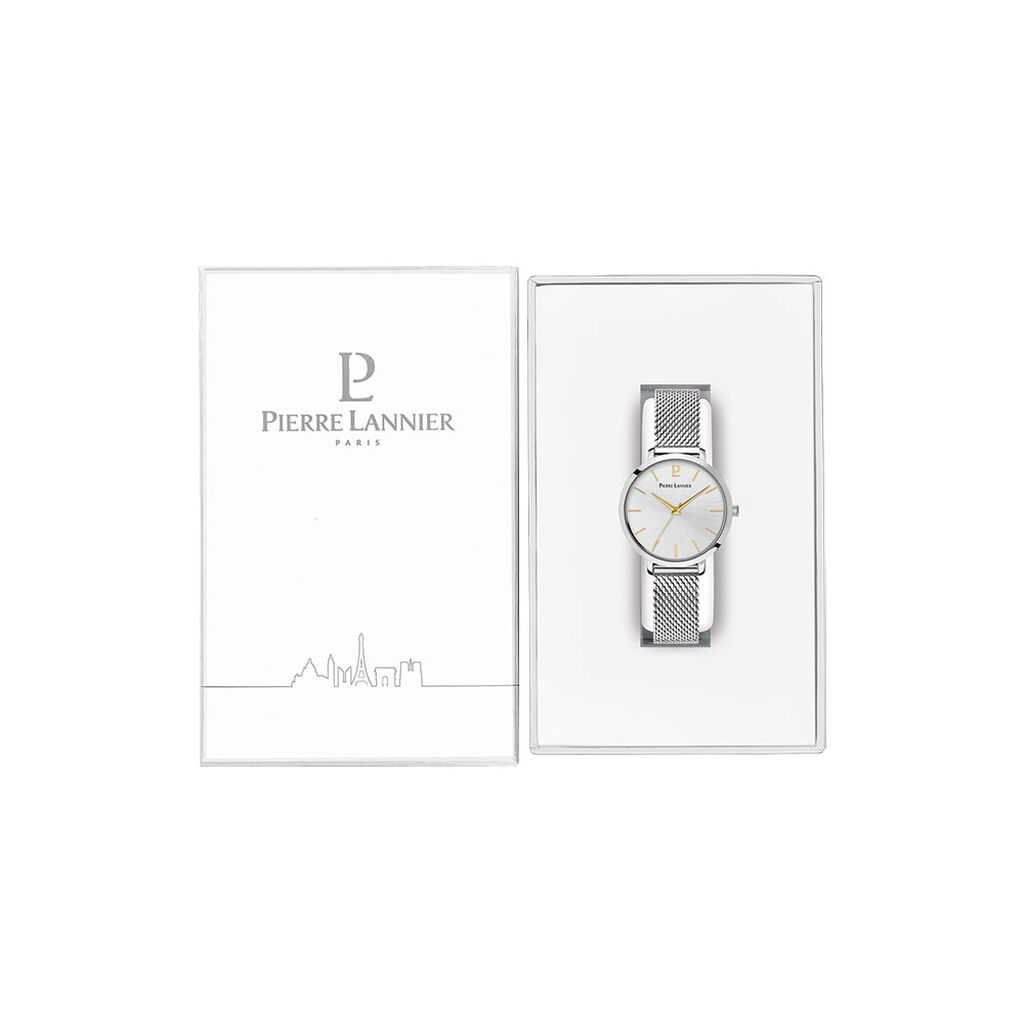 Montre Pierre Lannier Chouquette Argent&eacute; - Montres Femme | Histoire d&rsquo;Or