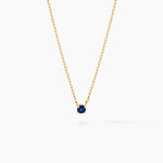 Collier Onora Or Jaune Saphir - Colliers Femme | Histoire d&rsquo;Or