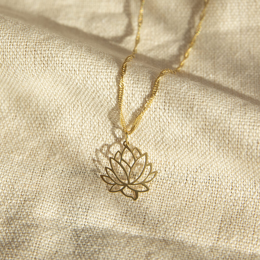 Pendentif Hadaya Lotus Or Jaune - Pendentifs Femme | Histoire d’Or