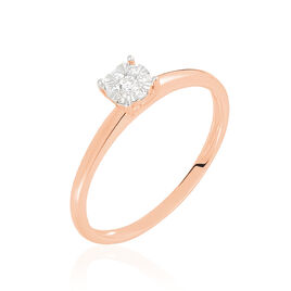 Bague Dream Or Rose Diamant - Bagues solitaires Femme | Histoire d’Or