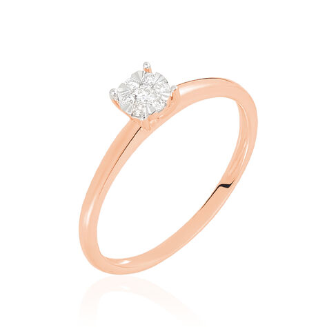 Bague Dream Or Rose Diamant - Bagues solitaires Femme | Histoire d’Or