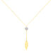 Collier Powoo Or Jaune Strass - Colliers Plume Femme | Histoire d’Or