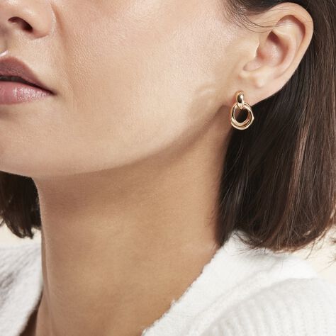 Boucles D'oreilles Pendantes Plaqué Or Jaune Alfonsina - Boucles d'oreilles pendantes Femme | Histoire d’Or