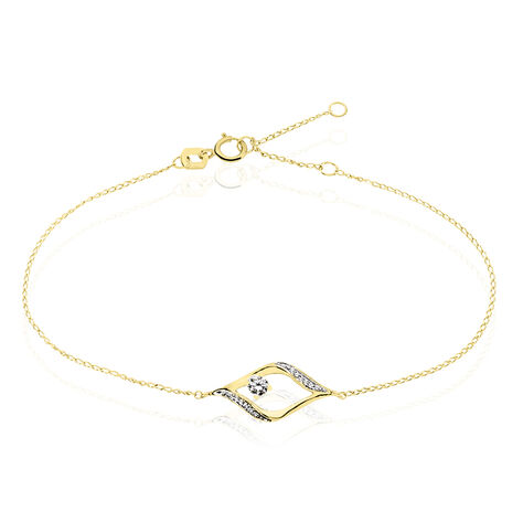 Bracelet Eye Or Jaune Oxyde De Zirconium - Bracelets Femme | Histoire d’Or