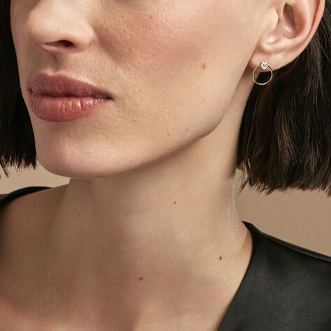 Créoles Kip Or Jaune Oxyde De Zirconium - Boucles d'oreilles créoles Femme | Histoire d’Or