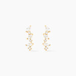 Boucles D'oreilles Puces Or Jaune Fortunella Oxydes De Zirconium - Clous d'oreilles Femme | Histoire d&rsquo;Or