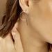 Boucles D'oreilles Pendantes Enissa Argent Blanc - Boucles d'oreilles fantaisie Femme | Histoire d’Or