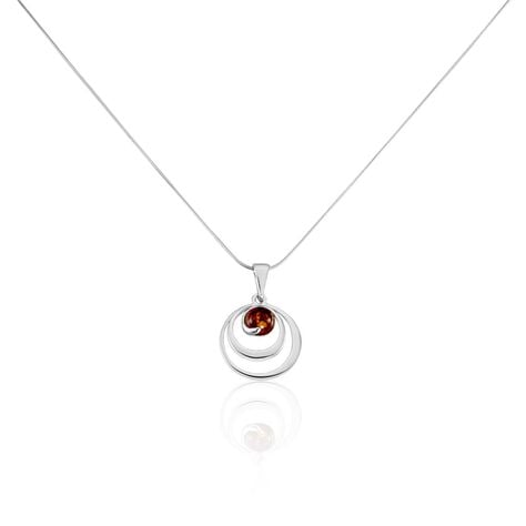 Collier Argent Blanc Alanna Ambre - Colliers fantaisie Femme | Histoire d’Or