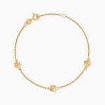 Bracelet Sakura Love Argent Dor&eacute; A L'Or 750/1000 - F&ecirc;te des m&egrave;res Femme | Histoire d&rsquo;Or
