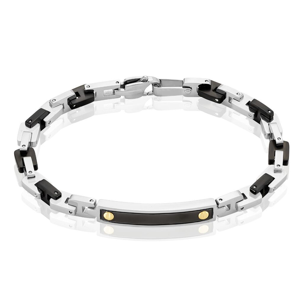Bracelet Jourdan Acier Gris - Bracelets Homme | Histoire d&rsquo;Or