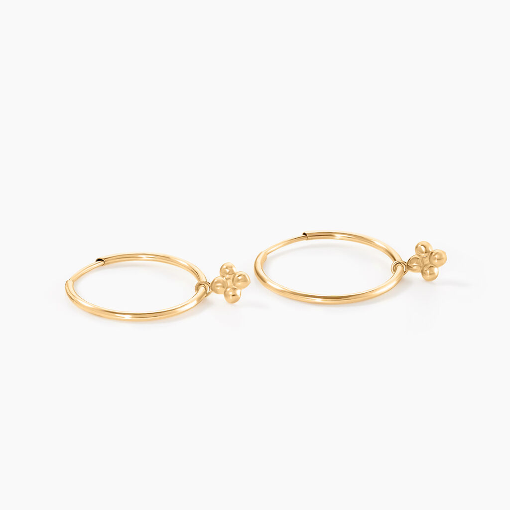 Créoles Pendilla Or Jaune - Boucles d'oreilles créoles Femme | Histoire d’Or