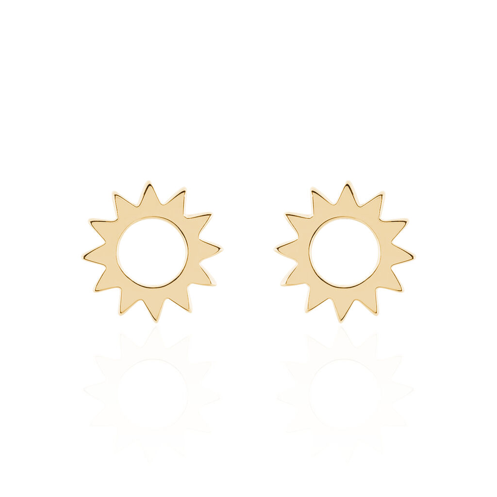 Boucles D'oreilles Puces Adelinda Plaqué Or Jaune - Boucles d'oreilles fantaisie Femme | Histoire d’Or