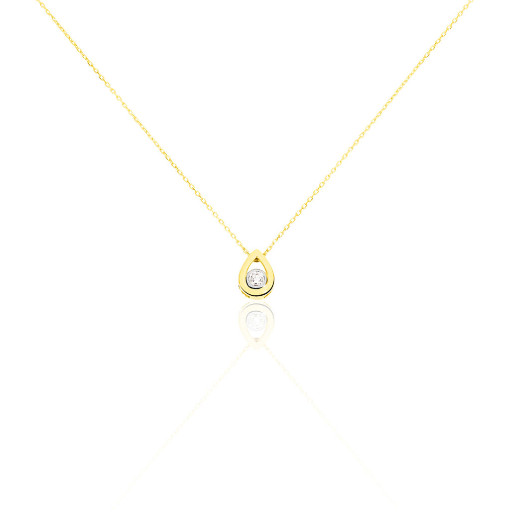 Collier Fidelia Or Jaune Diamant - Colliers Femme | Histoire d&rsquo;Or