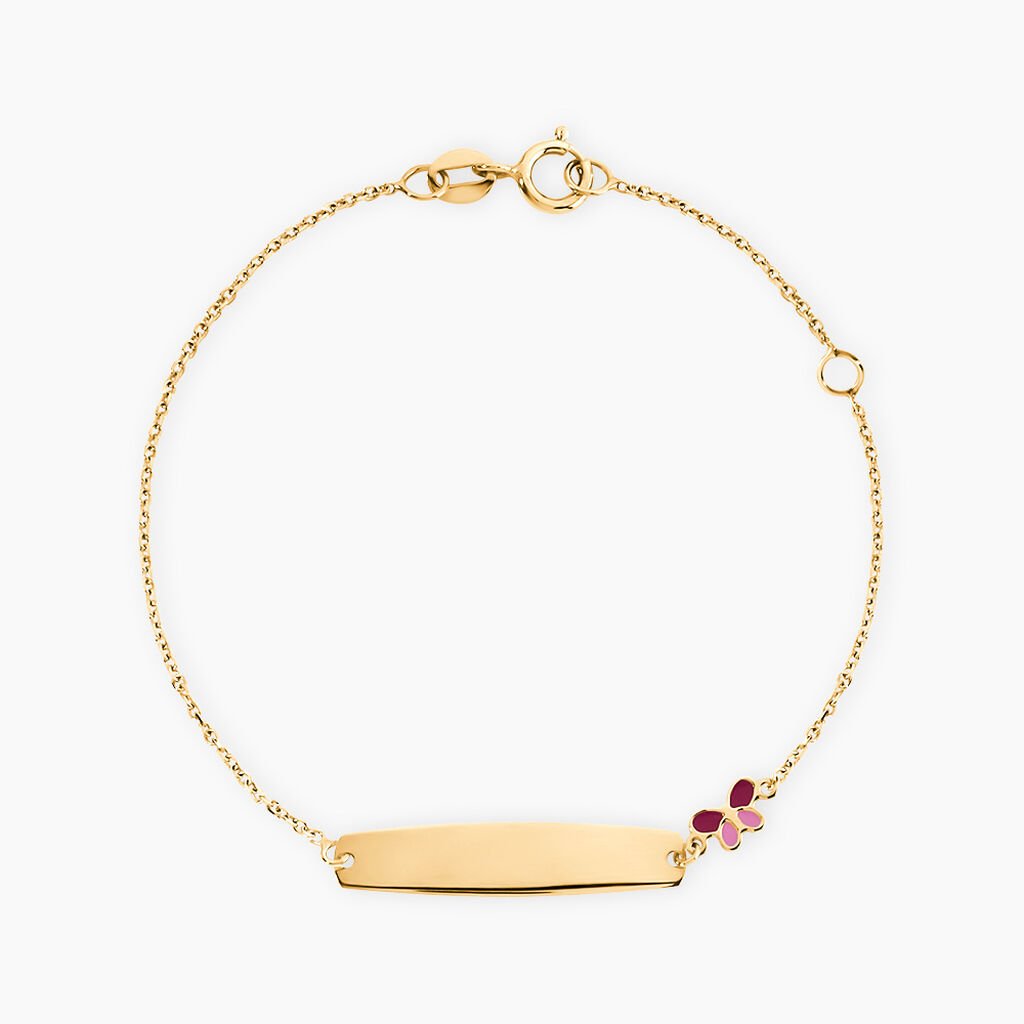 Bracelet Identit&eacute; Mellie Or Jaune - Bracelets Communion Enfant | Histoire d&rsquo;Or