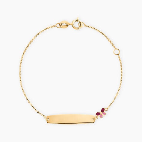 Bracelet Identit&eacute; Mellie Or Jaune - Bracelets Communion Enfant | Histoire d&rsquo;Or