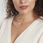 Pendentif Koulmia Trefle Diamante Or Blanc - Pendentifs Femme | Histoire d&rsquo;Or