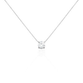 Collier Collection Victoria Or Blanc Diamant Synthetique - Colliers Femme | Histoire d’Or