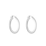 Cr&eacute;oles Argent Blanc Hally - Boucles d'oreilles cr&eacute;oles Femme | Histoire d&rsquo;Or